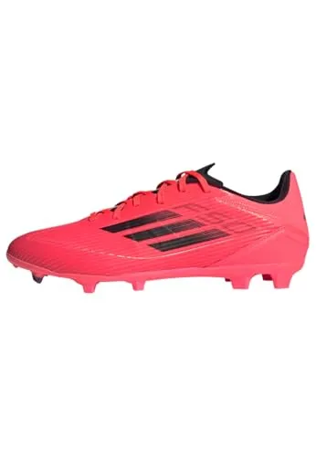 Adidas F50 LEAGUE FG/MG - Rot, Leichte Fußballschuhe für maximale Geschwindigkeit - Fußballschuhe mit Fiberskin-Obermaterial und Sprintplate 360 Außensohle für blitzschnelle Antritte. Hergestellt aus mindestens 20 % recycelten Materialien.