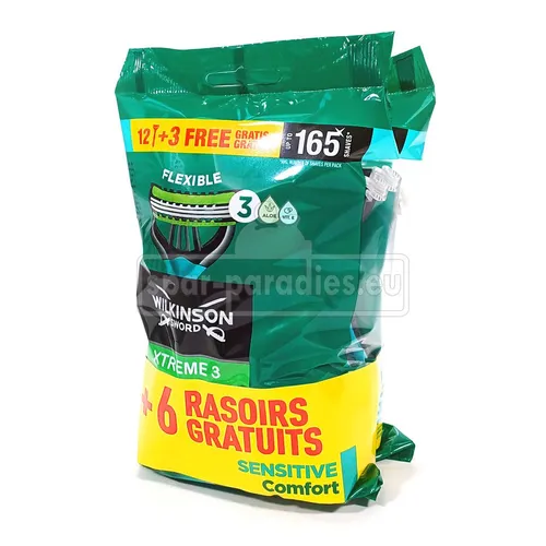 Wilkinson Rasierklingen Xtreme 3 Sensitive Comfort Einwegrasierer, 30er Pack