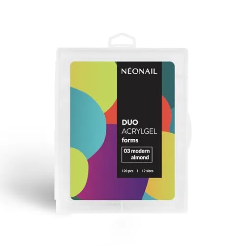 NEONAIL - Duo Acrylgel Forms - Dual Nail Forms Set - 120 Stück Nageltips - Poly UV Gel - Falsche Nägel - Duale Nagelformen - 12 Größen zur Auswahl - für Nagelverlängerungen