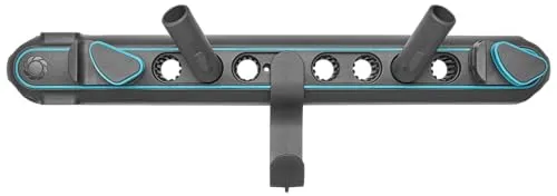 Gardena Gerätehalter Flex 4 Halter und 1 Haken - Geräteständer & Werkzeugregale - Praktische Wandmontage mit 2 rotierbaren Gerätehaltern und 1 Haken für Ordnung im Garten und Werkstatt.