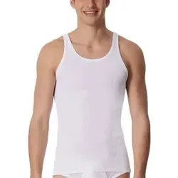 Schiesser Original Double Rib Undershirt Weiß Baumwolle XX-Large Herren