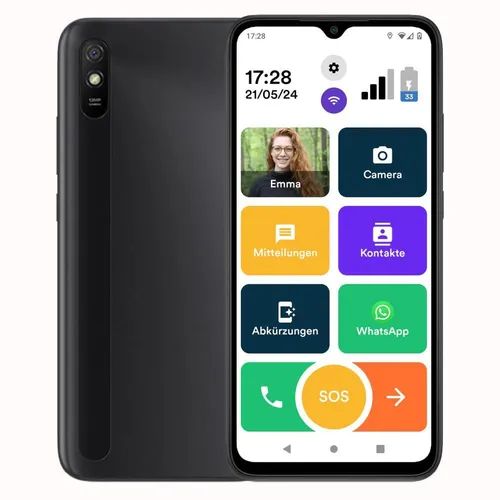 Senifone S1 - Senioren Smartphone mit großen Tasten - Das Senifone S1 ist ein benutzerfreundliches Smartphone mit großen Tasten und klarer Menüführung. Ideal für Senioren, um einfach in Kontakt zu bleiben. Mit SOS-Taste für zusätzliche Sicherheit.