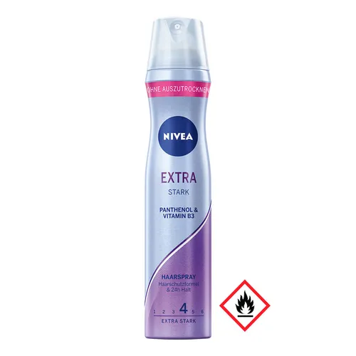 Nivea Haarspray Extra Stark Panthenol und Vitamin B3 250ml 4er Pack