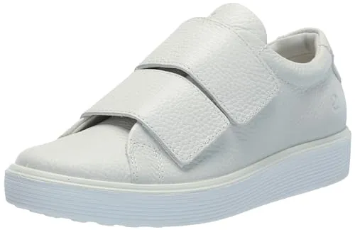ECCO Soft 60 Premium-Sneaker für Damen mit Zwei Riemen, Weiss/opulenter Garten, 38/38.5 EU