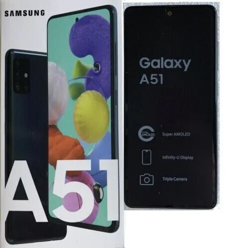 Samsung Galaxy A51 5G - 128GB Schwarz, ohne Vertrag - Smartphone mit 6,5 Zoll Display, 48 MP Kamera und Octa-Core Prozessor. Ideal für schnelles Surfen mit LTE, 4G und 5G. Frei ab Werk für ungebundenen Einsatz.