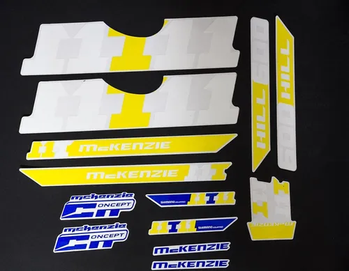 Non-Branded Fahrradrahmen Fahrrad DEKOR Satz Aufkleber Rahmen Schriftzug Sticker MCKENZIE Decal