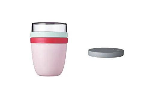 Mepal Lunchpot Ellipse Switch - Limited Edition Strawberry Vibe - Brotdosen mit BPA-freiem Kunststoff, spülmaschinenfest und perfekt für unterwegs. Ideal für Snacks und Lunch, praktischer Schraubdeckel für sicheren Transport.