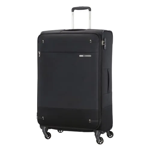 Samsonite Base Boost - Erweiterbarer Spinner L Koffer 78 cm, 105-112,5 L, Schwarz