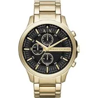 Armani Exchange Chronograph Herren Uhr 46mm - Armbanduhren für Herren mit 46mm Edelstahlgehäuse, Quarzwerk und wasserdicht bis 50m – ideal für den aktiven Lifestyle.