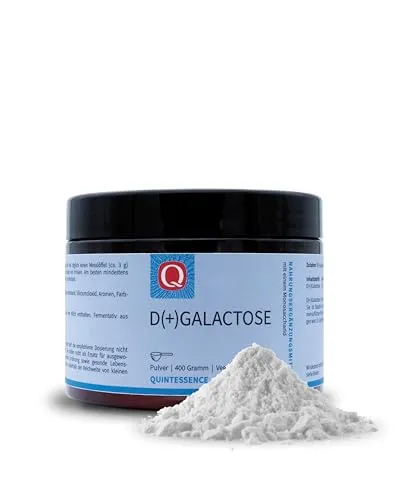 D (+) Galactose 400g - Hochreiner Energielieferant - Nahrungsergänzungsmittel mit 99% Reinheit, unterstützt den Energiestoffwechsel und ist insulinunabhängig. Ideal für Sportler und laktose-intolerante Menschen.