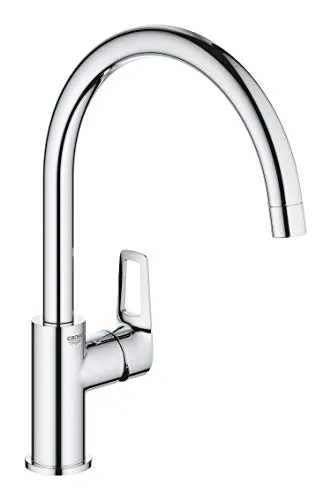 GROHE BauLoop - Einhand-Spültischbatterie, langlebige Oberfläche und schwenkbarer Rohrauslauf für flexibles Arbeiten