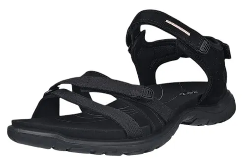 ECCO Offroad Roam Lea Tex Sandale - Damen Schwarz, Größe 36 - Wanderschuhe mit ECCO Premium-Leder, ideal für Abenteuer in der Natur. Komfortables Fußbett und 3-Punkt-Anpassbarkeit sorgen für perfekten Halt auf Stadt- und Wanderwegen.