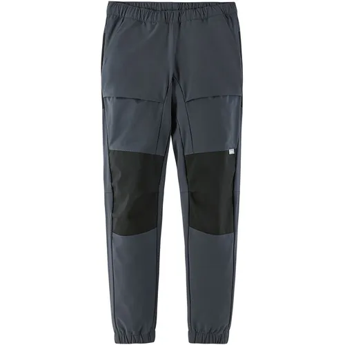 reima Kinder Vaeltaa Hose - Graue Softshell-Hose (Größe 110) - Robuste Softshell-Hose für Kinder mit lässigem Schnitt und verstärkten Zonen, ideal für aktive Abenteuer im Freien.