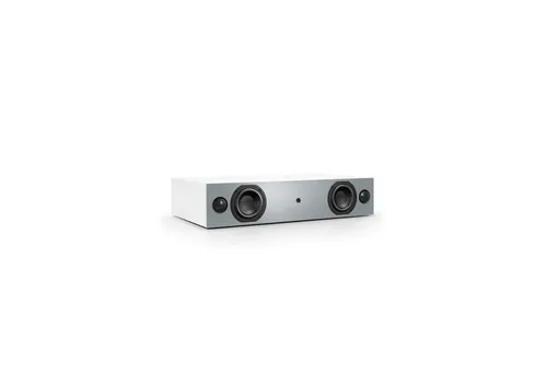 Nubert nuBox AS-225 - Weiße Soundplate mit grauer Front, Bluetooth aptX, 2-Wege-Technik und integrierter Verstärker für Spitzenklang