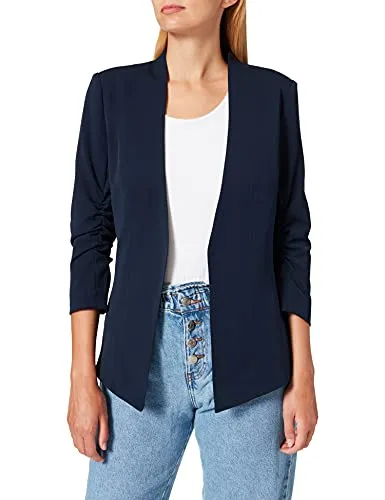 Vila Kurzblazer Her - Eleganter Business-Blazer in Blau - Business-Mode, zeitloser Kurzblazer in Marine mit recyceltem Material, ideal für stilvolle Auftritte im Büro.