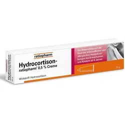 Hydrocortison ratiopharm 0,5% Creme - Arzneimittel zur Linderung von Juckreiz und Hautirritationen, gut verträglich und ideal für leichte entzündliche Hauterkrankungen.