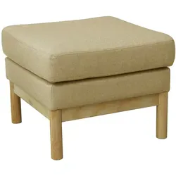 SVITA Holly Pouf Hocker - Modern gepolstert für Flur, Schlafzimmer & Wohnzimmer - Schminktischbänke & -hocker mit bequemer Polsterung und attraktiven Holzbeinen, ideal als zusätzliche Sitzgelegenheit und Fußstütze für entspannte Momente.