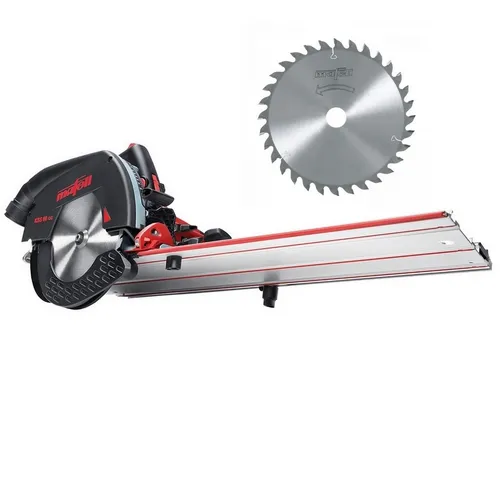 Mafell Kapp-Sägesystem KSS60cc mit LED-Licht - Präzises Kapp-Sägesystem für Winkelschnitte bis 60°, ideal für professionelle Anwendungen. Inklusive hochwertigem HM Sägeblatt für saubere Schnitte.