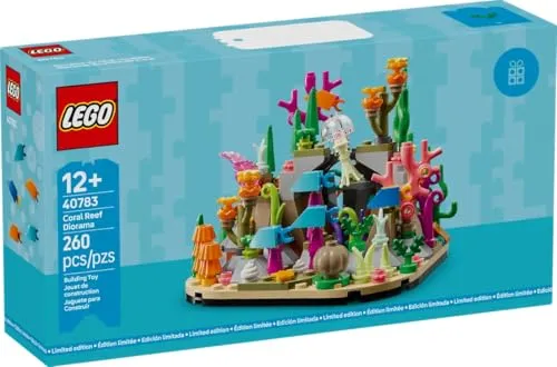 LEGO Limited Edition 40783 Korallenriff Fische Ozean Diorama Sammelset - Bauspielzeugset, erweckt die Unterwasserwelt zum Leben mit detaillierten Fischen und Korallenriffen für kreative Bauabenteuer.