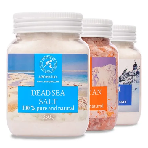 Badesalz Set  Epsom, Totes Meer, Himalaya Salz 400g/350g/450g  Magnesiumsulfa...