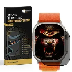 6x Blickschutz 9H Panzerhartglas für Apple Watch Ultra 49mm - ANTI-SPY PRIVACY - Smartwatch Zubehör mit 9H-Härte für maximalen Displayschutz. Der integrierte Anti-Spy Blickschutz sorgt für Privatsphäre, während die oleophobe Beschichtung Fingerabdrücke reduziert.