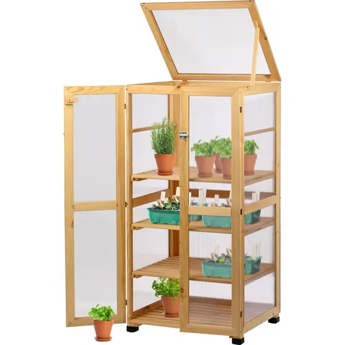 dobar Großer Anzuchtschrank "Dome" - versch. Farben - Pflanzenzubehör, ideal für die Platzersparnis in der Stadt, ermöglicht die Anzucht von frischem Gemüse und Kräutern auch auf kleinem Raum.