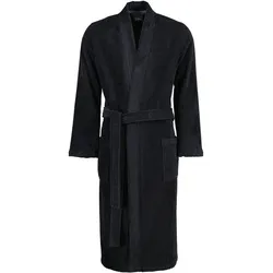 Cawö Home Herrenbademantel Doubleface 823 Kimono Velours, Kimono, Oberstoff: 80% Baumwolle, 20% Polyester / Futter: 100% Baumwolle, Doubleface schwarz S