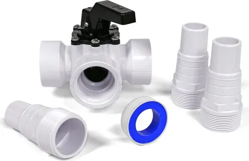 3-Wege-Ventil 1 1/2" IG mit Schlauchtüllen - Praktisches 3-Wege-Ventil mit 1 1/2'' Innengewinde für effiziente Wassersteuerung. Ideal für Solaranlagen und Heizsysteme, inklusive 3 Schlauchtüllen für flexible Anschlussmöglichkeiten.