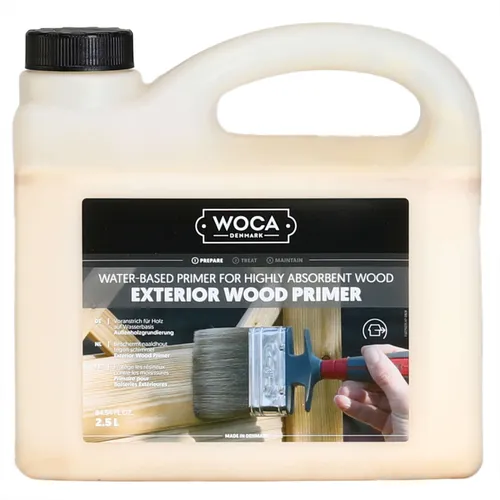 WOCA Außenholz Primer - 2,5L - Innen- & Außenfarben, ideal für den Schutz von Holz im Außenbereich und sorgt für eine langlebige und wetterfeste Oberfläche.