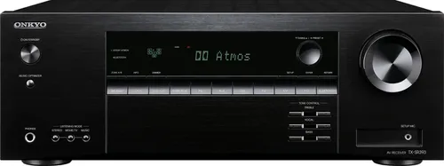 Onkyo TX-SR393DAB 5.2-Kanal AV Receiver - AV-Receiver mit Dolby Atmos und DTS:X für herausragendes Heimkinoerlebnis, unterstützt 4K HDR und bietet Bluetooth Streaming sowie DAB+ Empfang für vielseitigen Musikgenuss.
