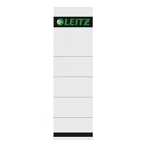 LEITZ Einsteck-Rückenschilder 1607 grau für 8,0 cm Rückenbreite, 10 St.
