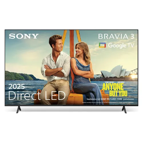 Sony K-43S3 DLED-Fernseher 4K Ultra HD - Fernseher mit 108 cm (43 Zoll) Bildschirmdiagonale, Google TV und Smart-TV-Funktionen für ein beeindruckendes Seherlebnis mit Dolby Atmos und 4K HDR Processor X1.