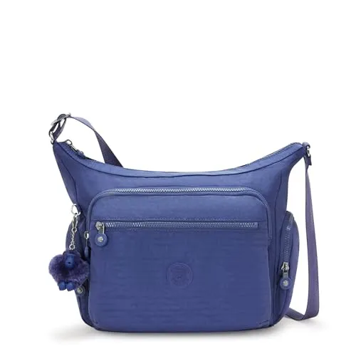 Kipling GABBIE Mittelgroße Umhängetasche in Blau - Umhängetasche aus 100% Polyamid, wasserabweisend und leicht mit verstellbarem Schultergurt – ideal für den Alltag!