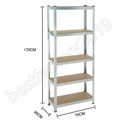 Schwerlastregal Steckregal 75x30x170cm - Robustes Lagerregal mit einer Tragkraft von bis zu 875 kg, ideal für Werkstatt und Keller. Einfaches Stecksystem für schnelle Montage und individuelle Höhenanpassung.