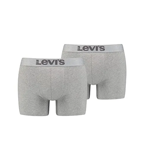 Levi's® Boxershorts LEVIS MEN MEL WB BOXER BRIEF ORG CO 2P - Herrenunterhosen im 2er Pack, aus 95% Baumwolle für hohen Tragekomfort und mit breitem Logobund für perfekten Sitz.