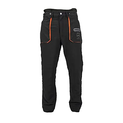 Oregon Schnittschutzhose Yukon Typ A, 295435 - Robuste Bundhose der Schnittschutzklasse 1, ideal für Sicherheit bei der Arbeit. Strapazierfähiges Material, hitzebeständig und mit praktischem Nierenschutz.