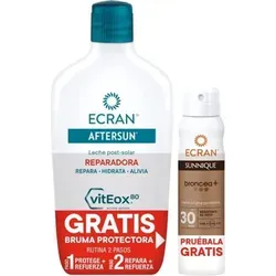 ECRAN AFTERSUN - 2er SET - After Sun Milk & Spray - 2er SET: 400ml After Sun Milk und 75ml Spray - für eine langanhaltende, gleichmäßige Bräune. Mit innovativer Technologie für optimale Hautpflege nach dem Sonnenbad. Dermatologisch getestet, für alle Hauttypen geeignet.