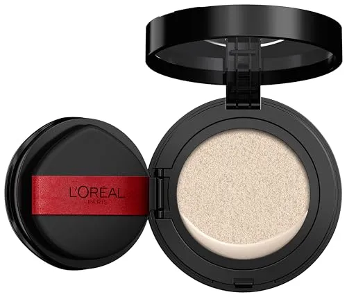 L'Oréal Paris, Infaillible Fresh Wear Cushion Foundation, 24H Halt mit atmungsaktiver flüssiger Formel, schwerelose Deckkraft, natürliches Finish, inklusive Applikator und Spiegel, Farbe C20, 11g