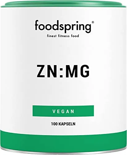 foodspring ZN:MG Kapseln, 100 Stück, Vegan Zink Magnesium Supplement für deine Bestleistung