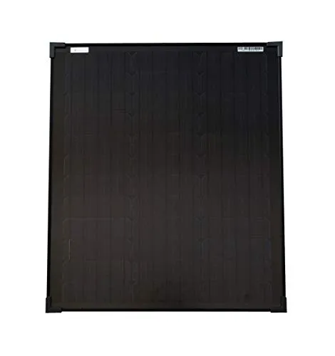 Solarmodul 50 Watt schwarz Mono - Photovoltaik - Monokristalline Solarmodule, ideal für Insel-Anlagen zum Laden von Solarbatterien, ausgestattet mit 5-Busbar Technologie für höhere Effizienz und Qualität aus Deutschland.
