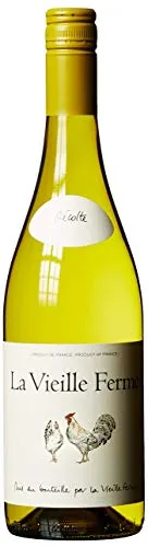 La Vieille Ferme Blanc Weißwein – Trocken aus Frankreich (1 x 0,75 l) - Erleben Sie den verführerischen Duft von gelben Früchten und Stachelbeeren. Ideal als Aperitif oder zu Fisch und Geflügel, überzeugt dieser Wein durch seinen einzigartigen Charakter.