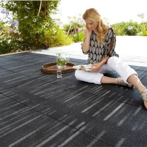 Terrasoft Fallschutzmatte 500 x 500 x 25 mm anthrazit