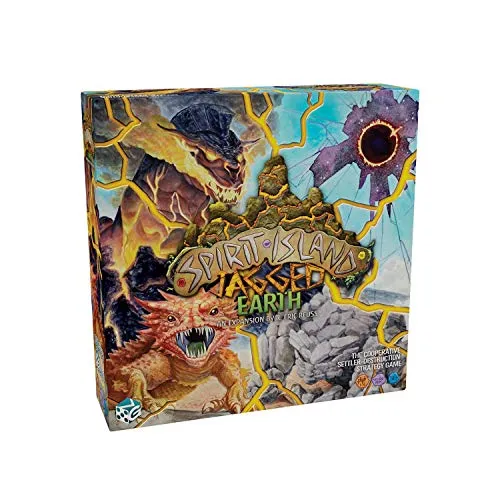 Greater Than Games , Jagged Earth: Spirit Island expansion , Board Game , 1 - 6 Players , Ages 13+ , 90 - 120 Minutes Playing Time