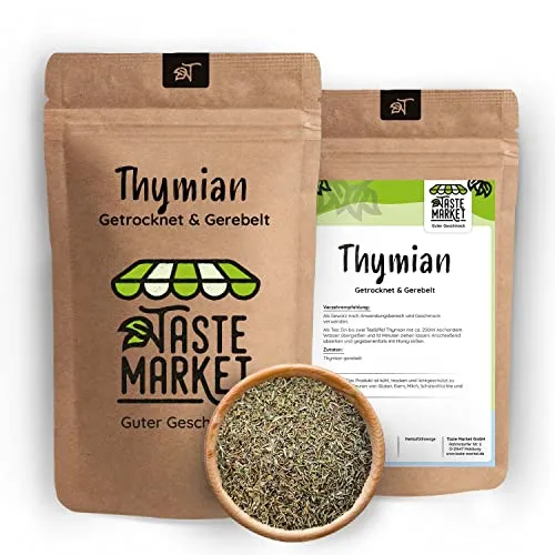 Thymian | getrocknet und gerebelt | Gewürz Tee Kraut | TASTE MARKET 100 g