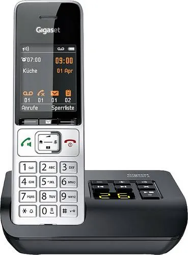 Gigaset COMFORT 500A - Schnurloses DECT-Telefon mit Anrufbeantworter, 5,6 cm TFT-Display und bis zu 320 Std. Akkulaufzeit
