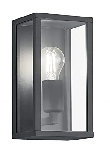 Trio Leuchten Außen Wandleuchte Garonne 201860142 - Lampen - Robuste 1-flammige Wandleuchte aus hochwertigem Aluminium Druckguss in Anthrazit, ideal für einfache Montage und stilvolle Außenbeleuchtung.