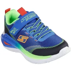 Skechers Sneaker "TRI-NAMICS 2.0" - Klettschuh mit Gummizug, praktische Größenschablone zum Download, ideal für Kinder, in blau-multifarben