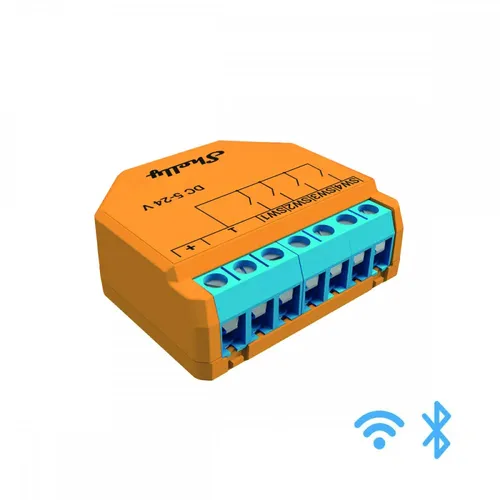 Shelly Plus i4 DC WLAN-Smart-Controller - 4-Eingangs-Controller für die smarte Hausautomation: Steuere bis zu 16 Aktionen über digitale Eingänge, kompatibel mit Shelly und Philips Hue, keine Hub erforderlich, einfache App- und Sprachsteuerung.