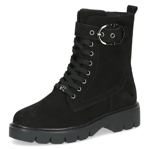Caprice Stiefelette Nubukleder mit Warmfutter - Wanderschuhe für Damen, ideal für kalte Tage mit warmem Futter und rutschfester Gummisohle für besten Komfort und Halt.