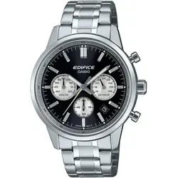 CASIO EDIFICE Chronograph EFR-575D-1AEF - Chronograph mit Edelstahlarmband, wasserdicht bis 10 bar und Leuchtzeigern für optimale Ablesbarkeit.